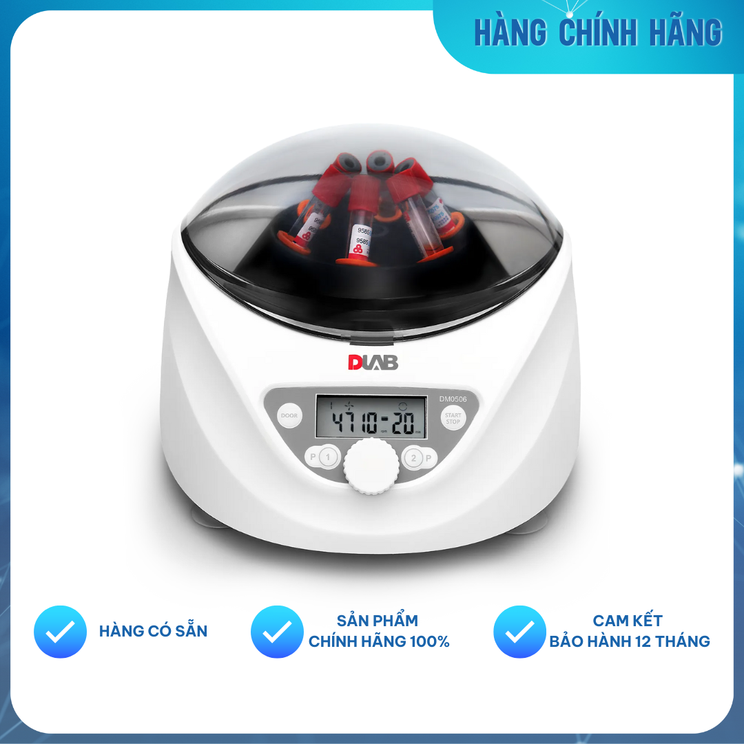 Máy Ly Tâm 6 ống 15ml 5,000 Vòng/ Phút Dlab Mỹ DM0506