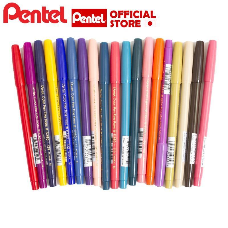 Bút dạ màu Pentel S360 (bán lẻ 24 màu)