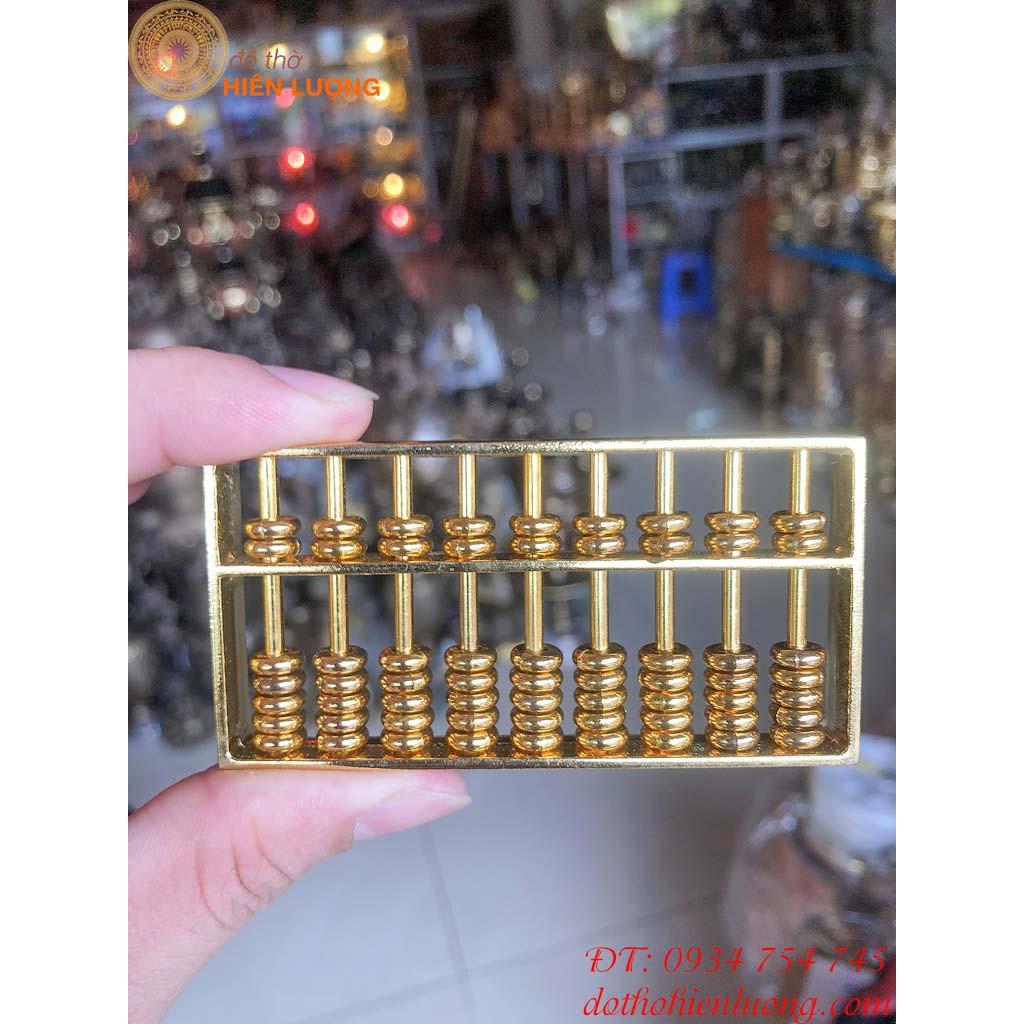 Bàn Tính Phong Thủy Bằng Đồng Thau Cỡ Nhỏ