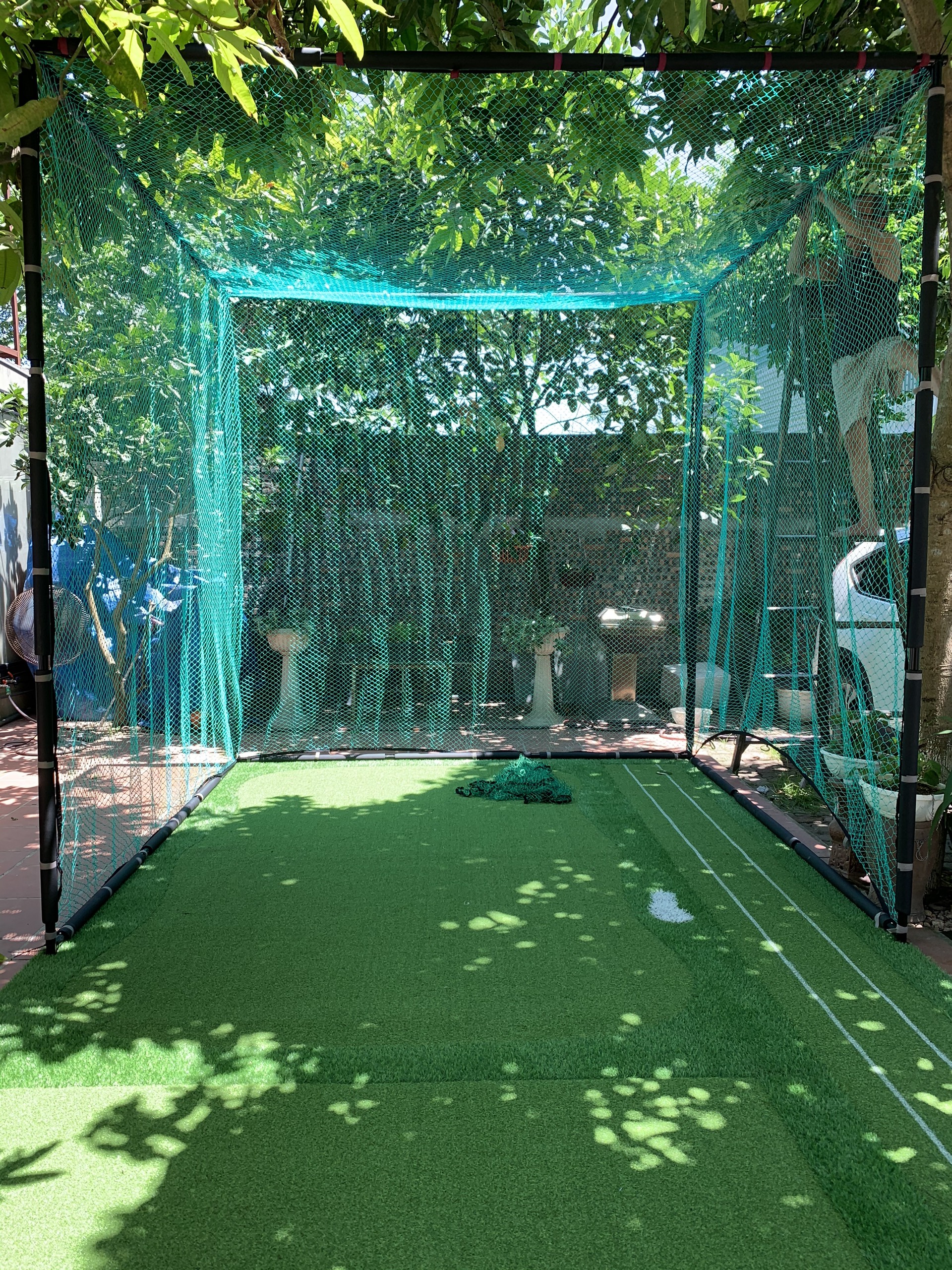 FULL OPTION Bộ tập Golf tại nhà PGM chất lượng cao: Khung lưới + Thảm tập swing & putting cao cấp + Khay bóng