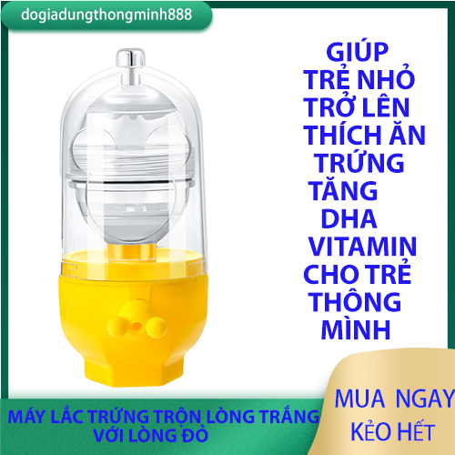 Dụng cụ lắc trứng đánh trứng không cần đập vỏ rất tiện lợi