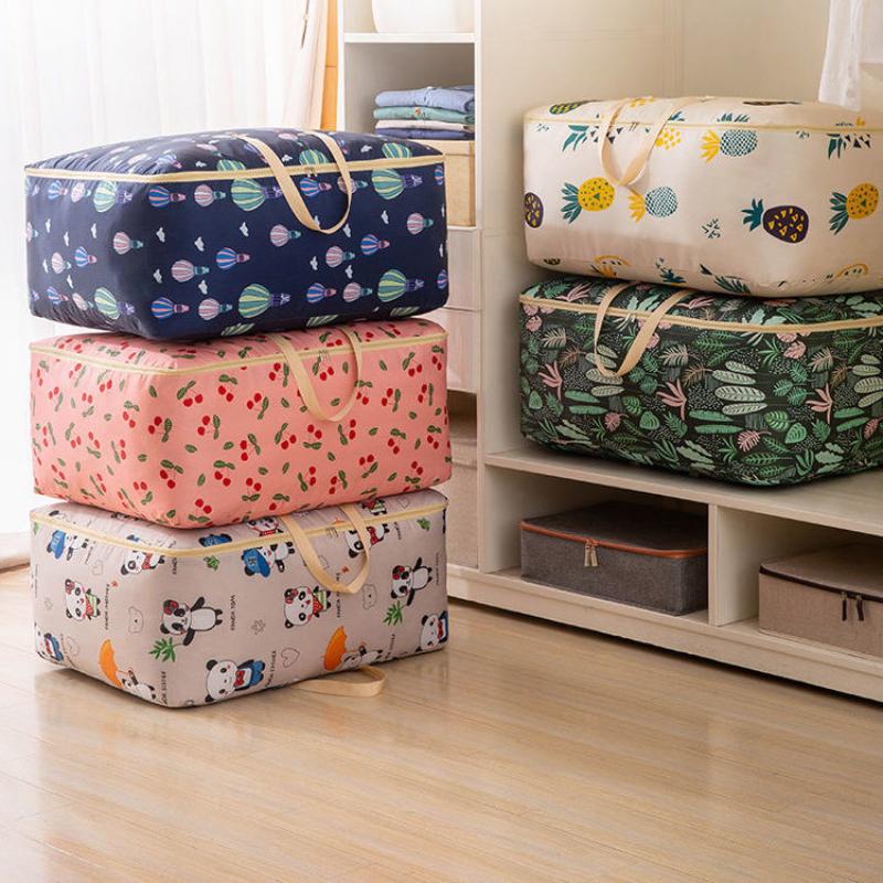Mới Vải Oxford Túi Lưu Trữ Lớn Chống Thấm Nước Di Động Quần Áo Người Tổ Chức Gấp Tủ Quần Áo Người Tổ Chức Quần Áo Túi Bảo Quản