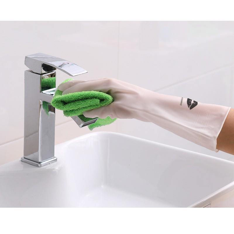 Găng Tay Cao Su Siêu Dai Rửa Bát