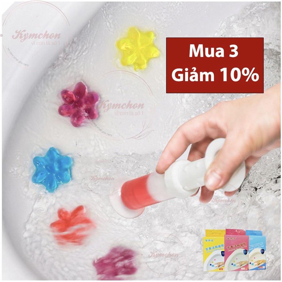 Gel thơm KHỬ TRÙNG, KHỬ MÙI, DIỆT KHUẨN toilet, bồn cầu tiện dụng,  -❖GEL CẦU HOA❖