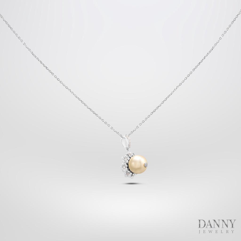 Mặt Dây Danny Jewelry Bạc 925 Hoa Ngọc Ốc Xi Rhodium/ Vàng hồng MD024