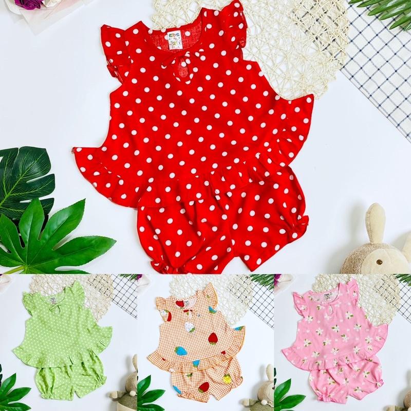 Đồ bộ tôn mềm, mịn, mát cho bé gái 4-9kg