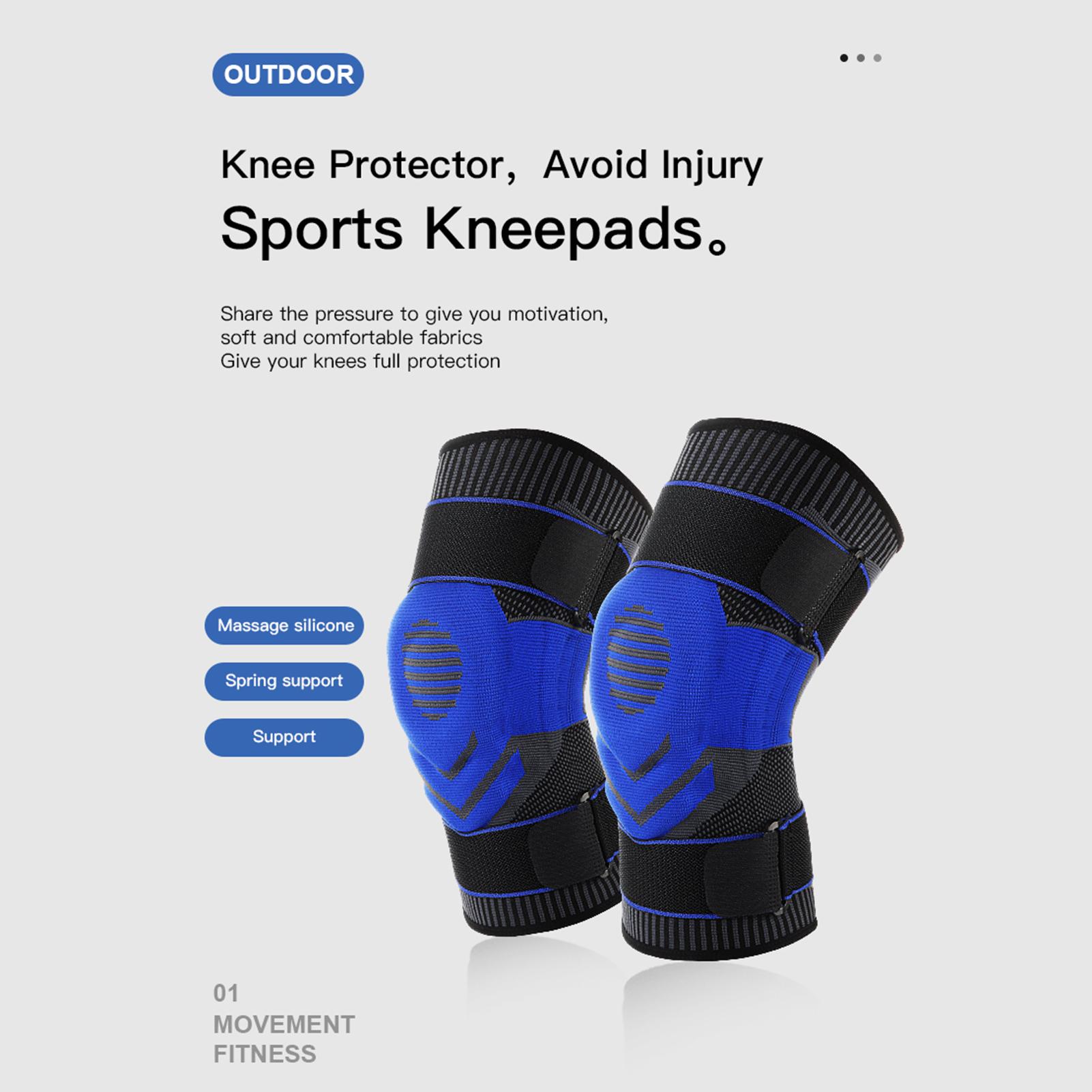 1 cái Đồ bảo hộ cho đầu gối với chất liệu silicone, đàn hồi linh hoạt, mềm mại, thoáng khí