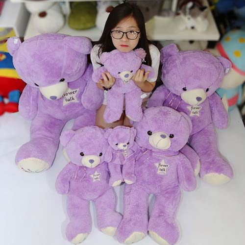 Gấu bông màu tím Teddy Lavender