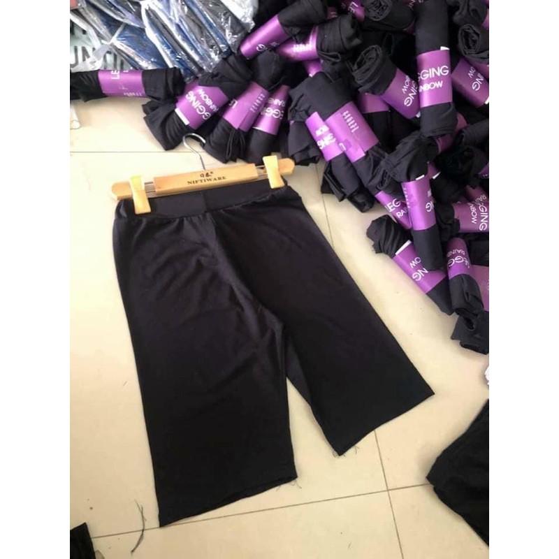 Quần legging lửng tháiQuần legging ngố đùi thái cạp chun siêu mịn(free ship