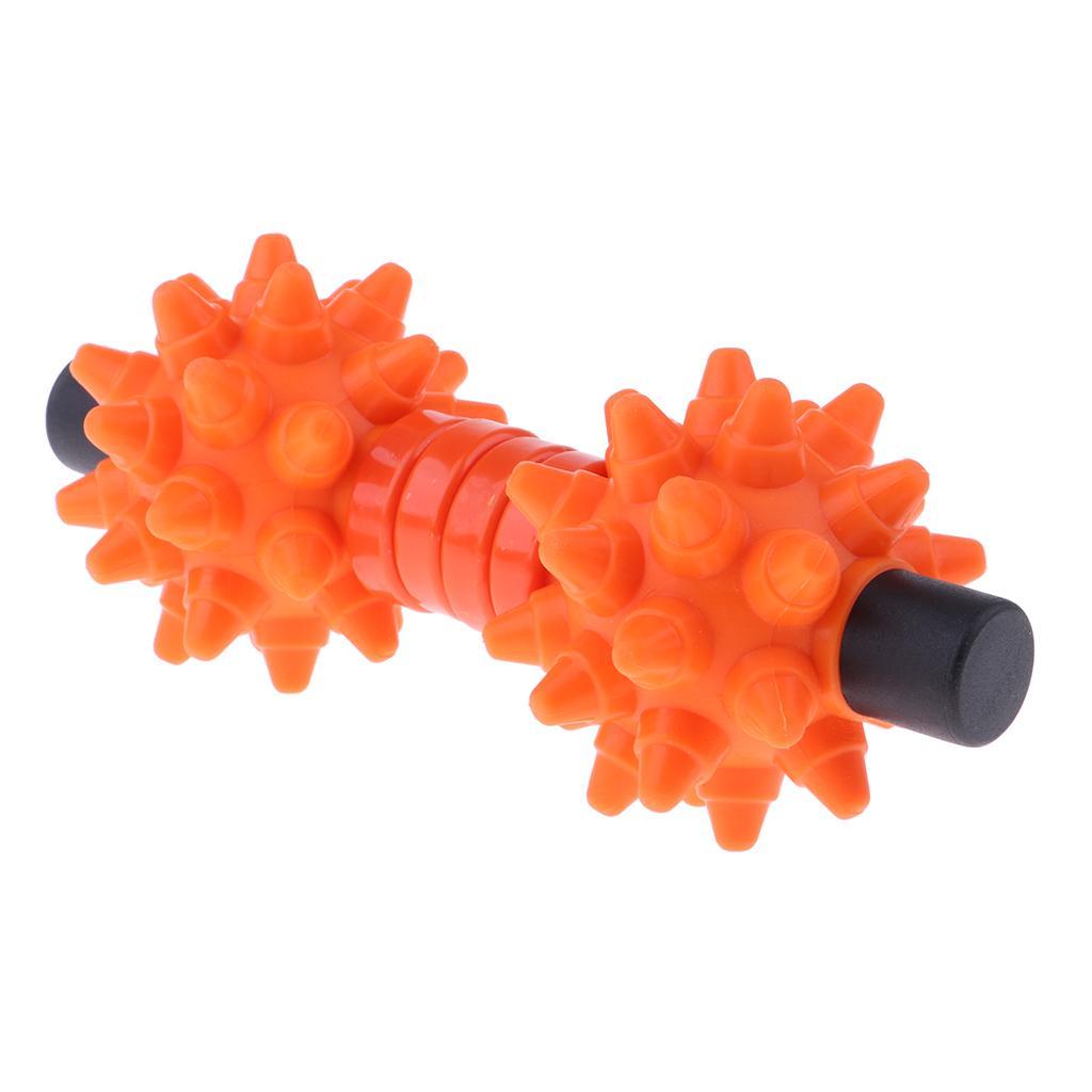 Massage Stick with Double Peanut Balls for Muscle Relaxing Tool