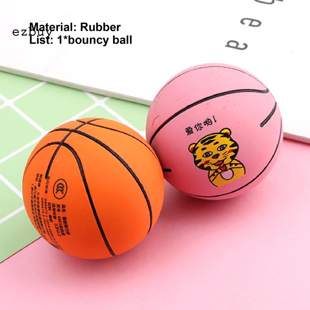 Quả bóng rổ mini co giãn 2 màu in họa tiết hoạt hình