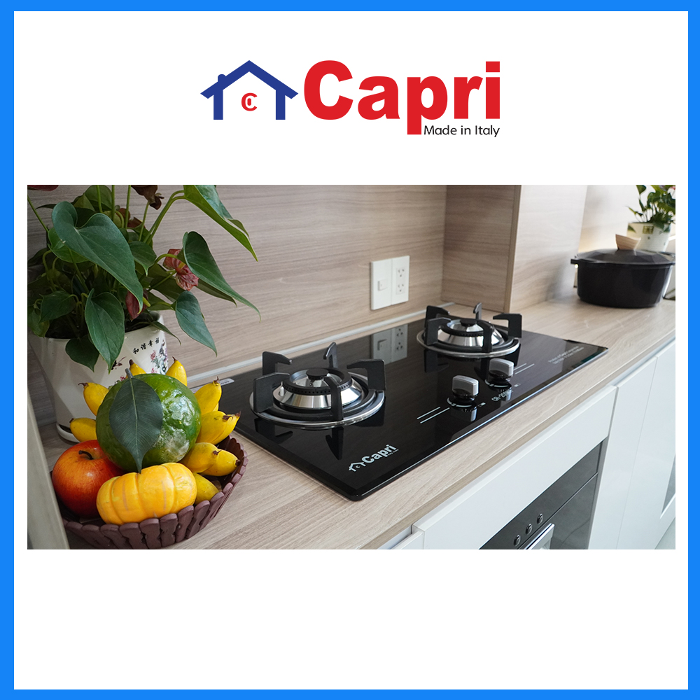 Bếp gas âm kính 2 lò Capri CR-209KT | Hàng chính hãng