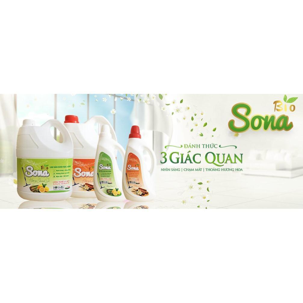 Nước Lau Sàn SoNa 3,6kg Hương Chanh Sả