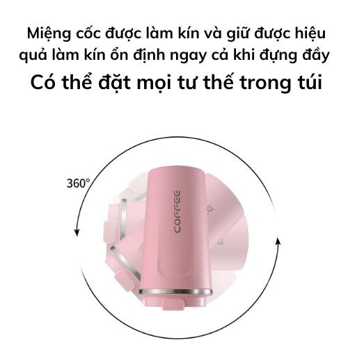 Bình giữ nhiệt ly cốc giữ nhiệt khắc tên sticker chất liệu thép không gỉ 304 dung tích 510ml 5 màu sắc giữ nhiệt 8 -12h