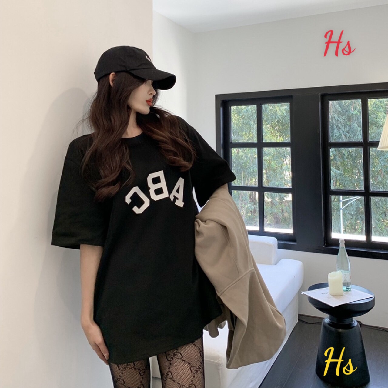 Áo Phông Unisex Nữ ABC Dáng Suông G0139