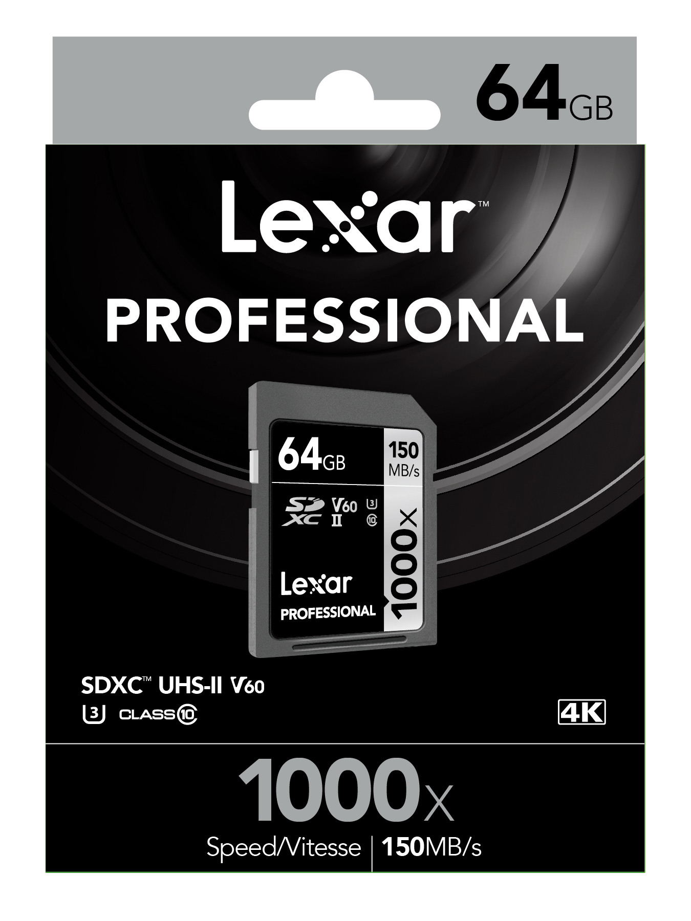 Thẻ Nhớ Lexar SDXC Lexar Professional 1000X 64GB UHS-II 150MB/s - Hàng Chính Hãng