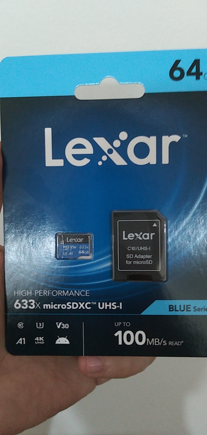 Thẻ Nhớ Lexar Micro SDXC 633X 64GB (100MB/s),hàng chính hãng