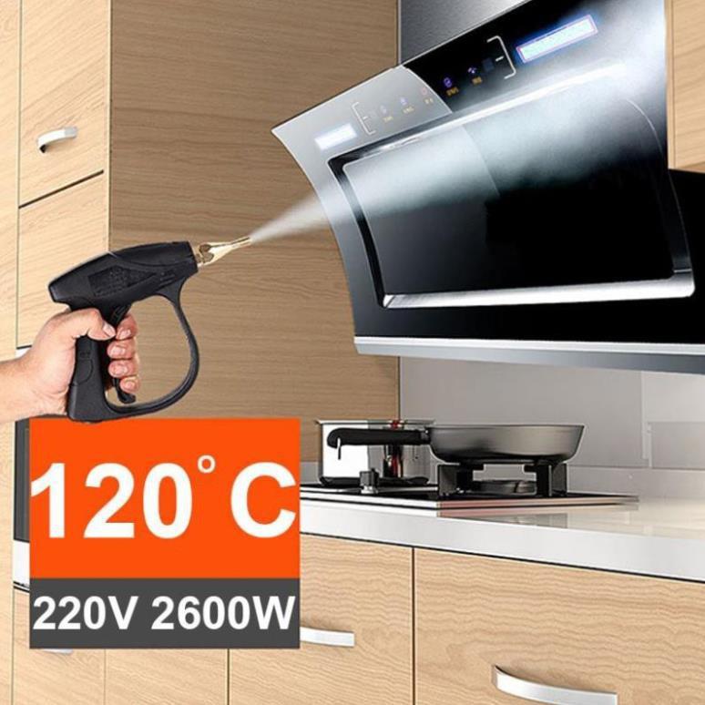 Máy Phun Xịt Rửa Xe Vệ Sinh Nhà Cửa Bằng Hơi Nước Nóng 220V 2600W