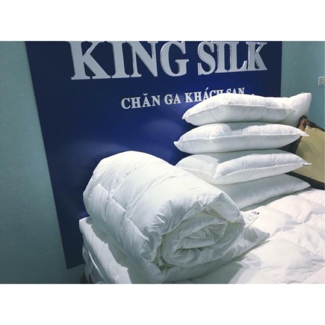 Gối lông vũ nhân tạo size 50x70 bông Gòn microfiber, hàng Việt Nam chất lượng cao gối khách sạn gối cao, giá cho 1 sp