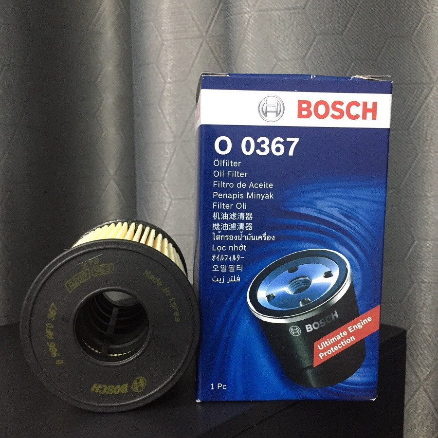 Lọc nhớt động cơ BOSCH O0367 HYUNDAI Santafe máy xăng, động cơ 2.5L , Xuất xứ KOREA