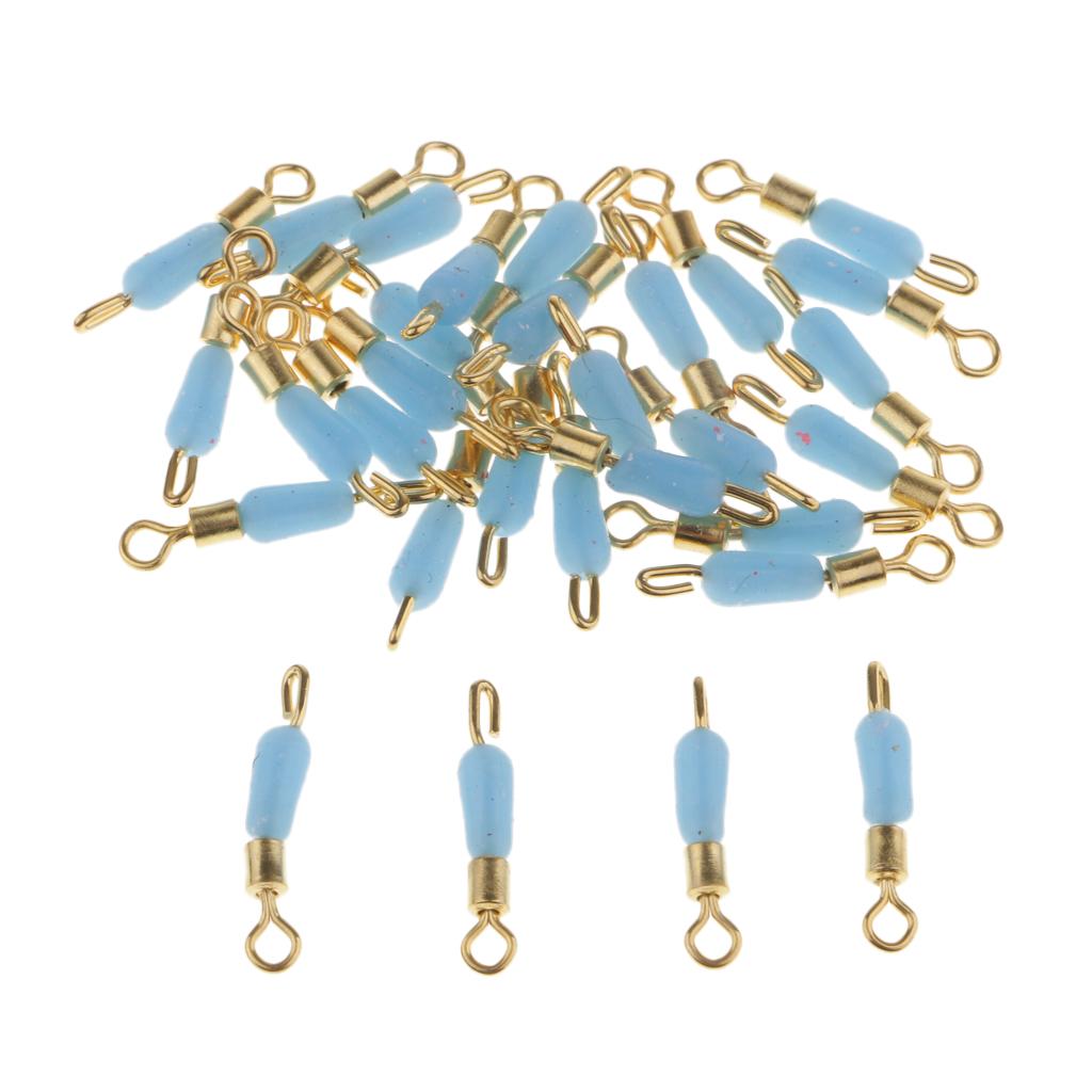 30pcs Quick Change Fishing Swivels Clips Pins Fast Link Line Connector 16mm