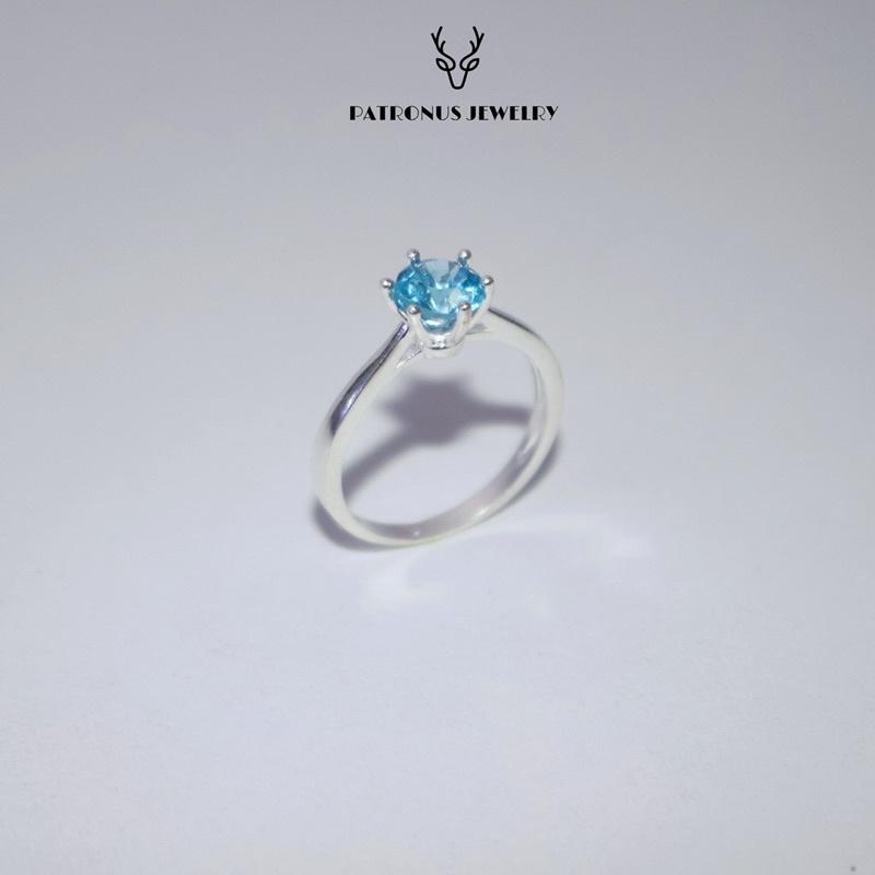 Nhẫn Swiss Topaz Simple NSTS22A Patronus