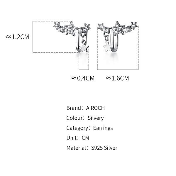 Khuyên tai bạc Ý s925 Hàn Quốc G5937 - AROCH Jewelry