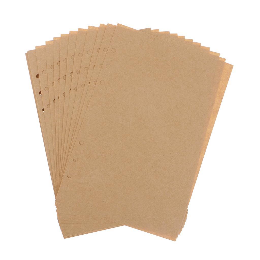 40 Sheets A5/A6 6 Holes Binder Diary Notebook Planner Loose Leaf Filler Inner Refill Paper for Office School Stationery