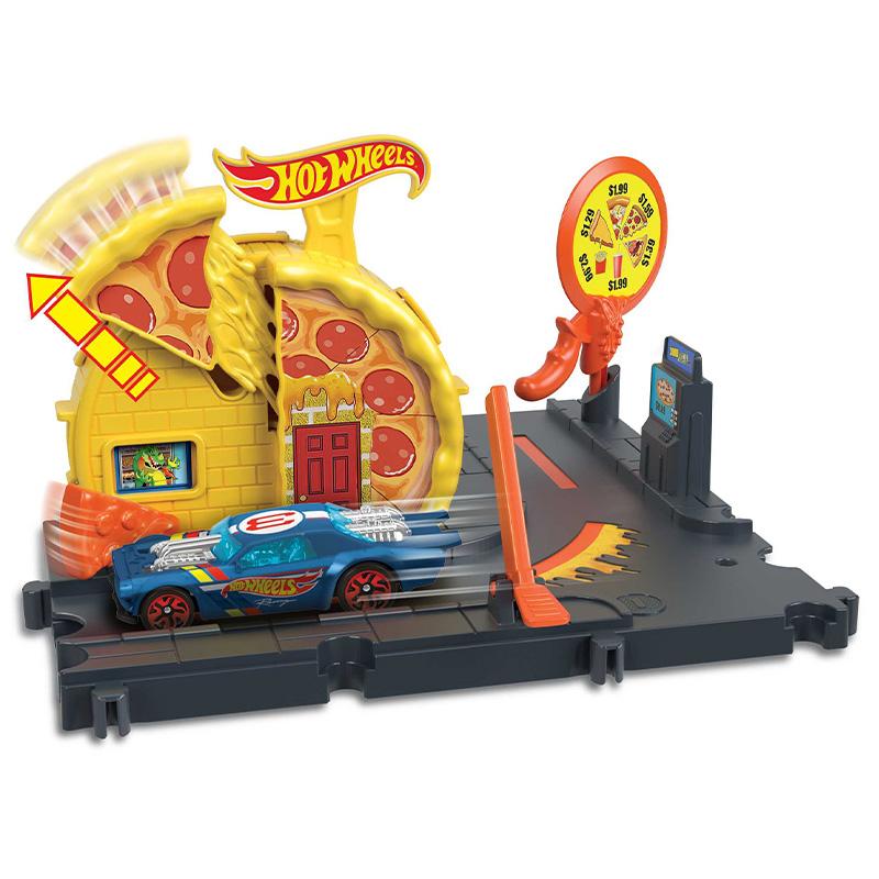 Đồ Chơi HOT WHEELS Trạm Pizza Thần Tốc Hot Wheels City HKX44/HMD53