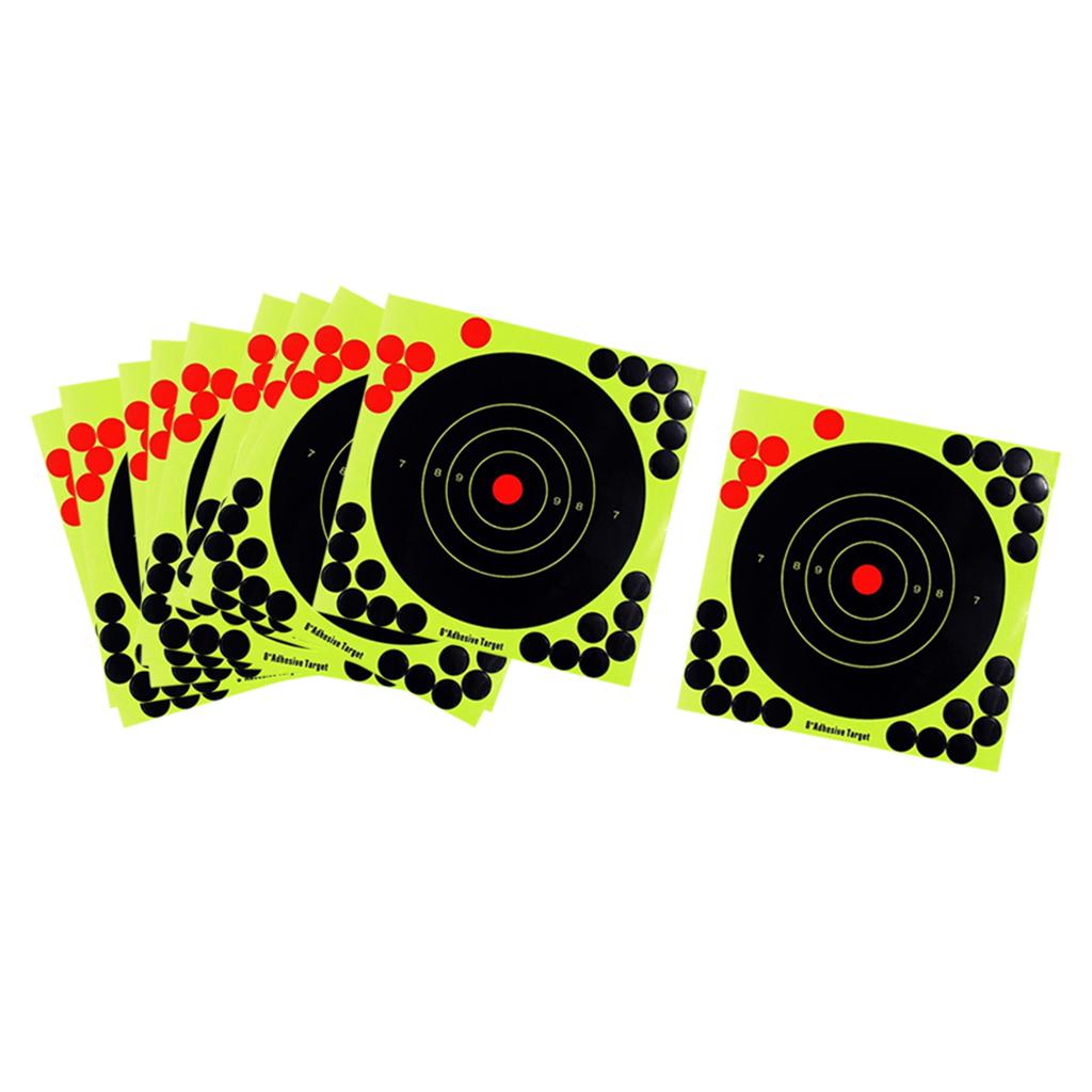 6x10 pcs Splatter Reactive Self Adhesive Shooting Targets Gun Rifle Pistol