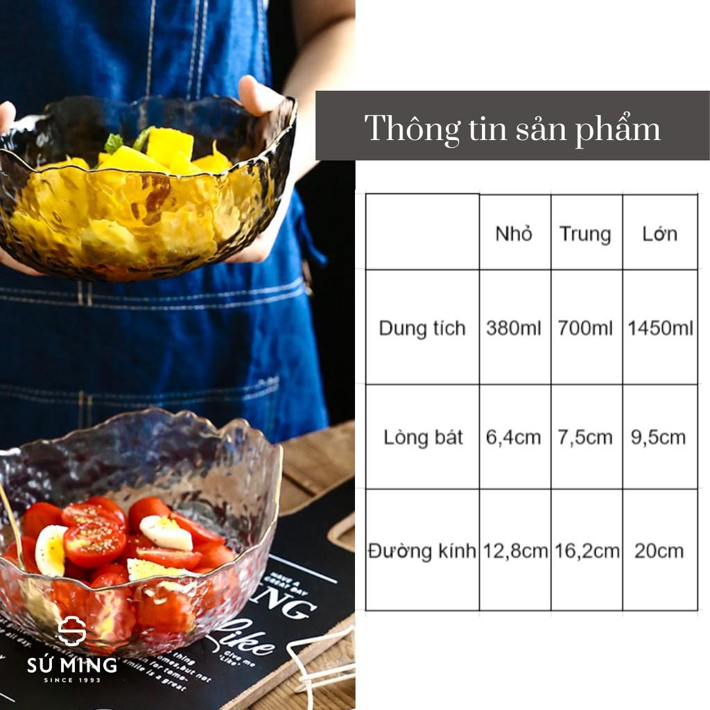Bát Tô Thuỷ Tinh Đẹp đựng hoa quả ,thuỷ tinh chịu nhiệt