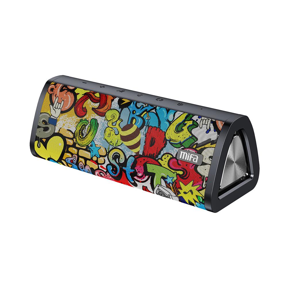 Mifa A10 loa bluetooth di động 360 ° âm thanh âm thanh 20W IPX7 Waterproof Wireless Bluetooth 5.0 Loa Thời gian chơi 24 giờ 24 giờ Color: Black-Graffiti
