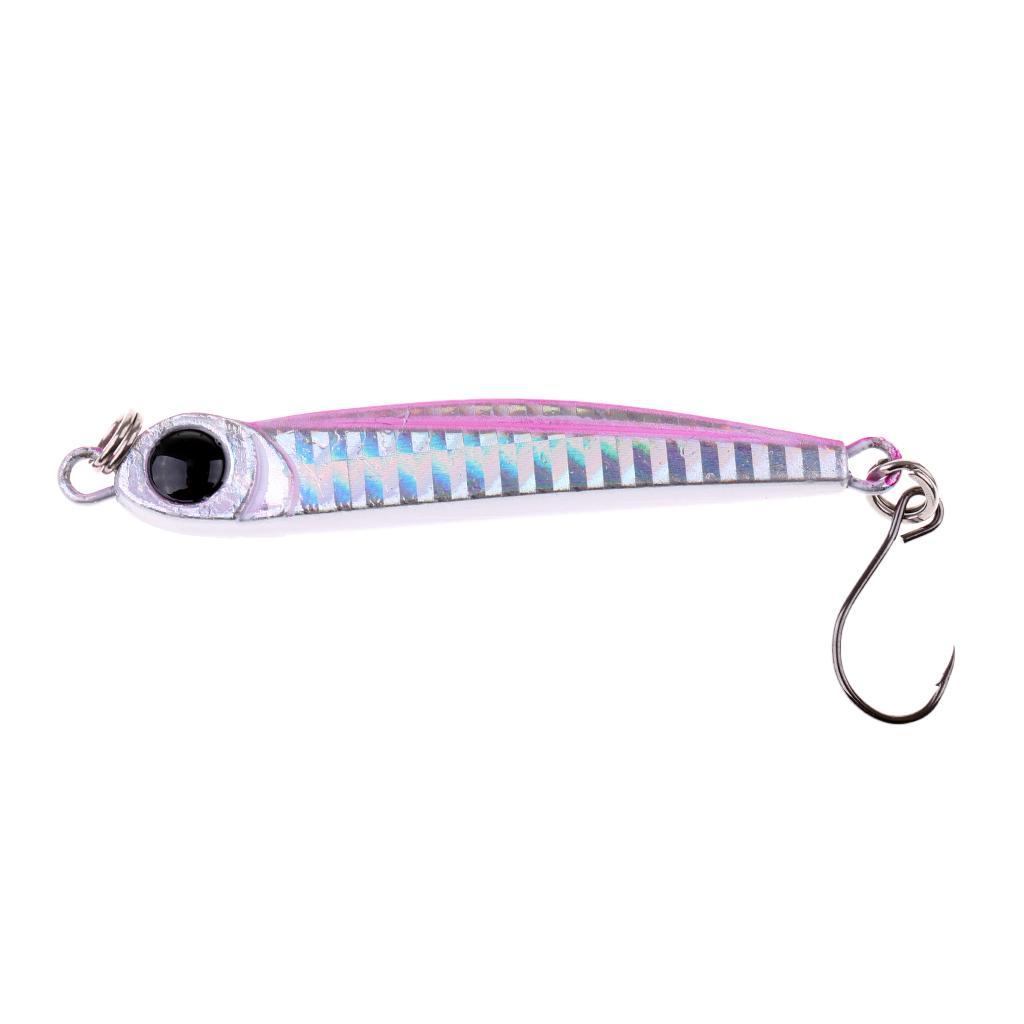 Lead Fish Metal Jigs With Single Hook And Rings Jigging Lures Hard Bait