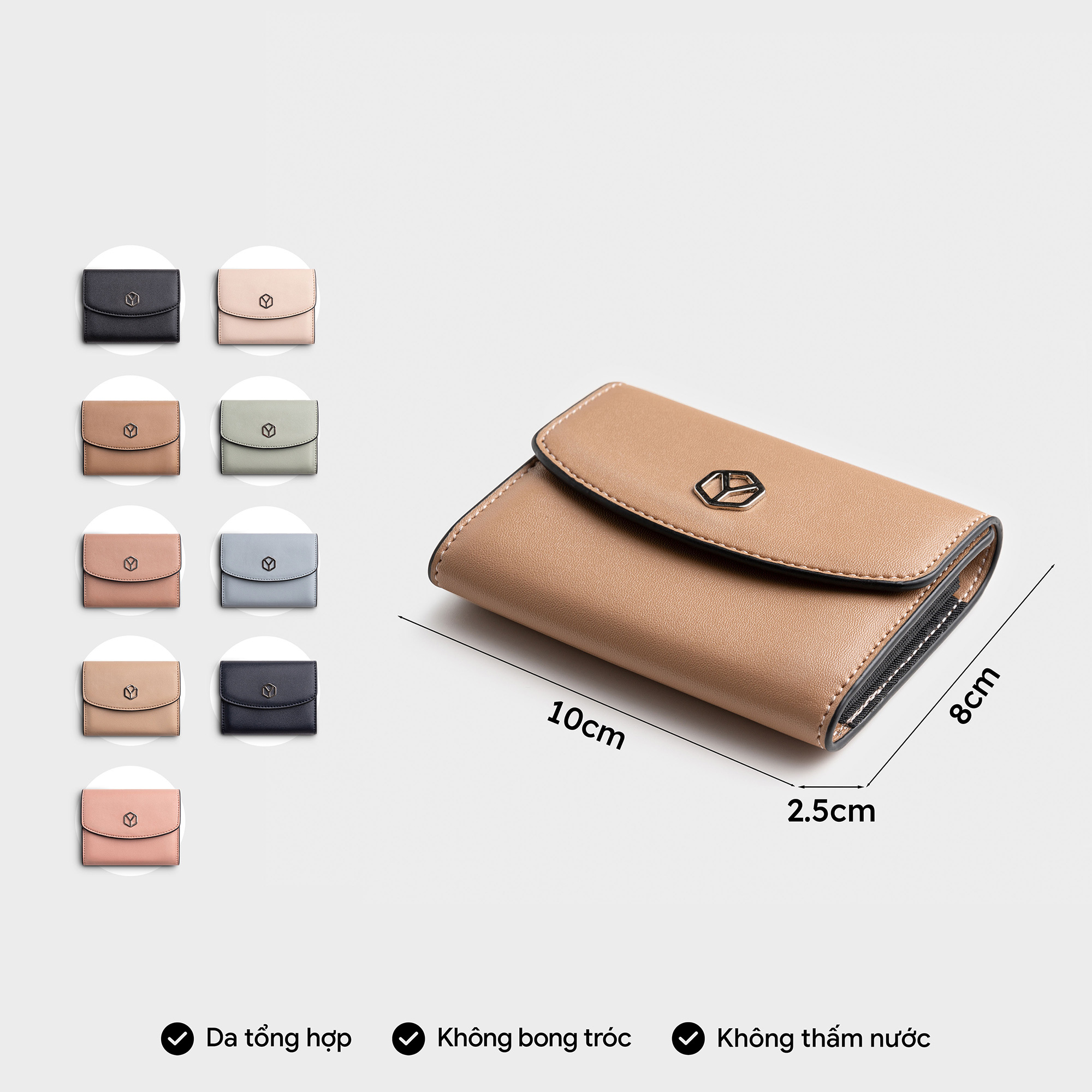 Ví Yuumy ( Thời trang nữ đựng thẻ ngăn xếp tiện lợi - Ví da Seasand YV108 )
