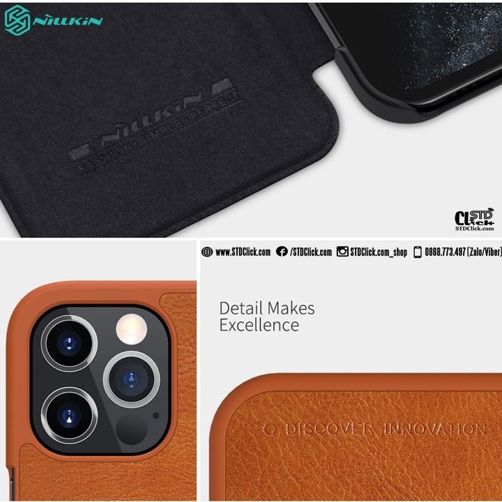 BAO DA DÀNH CHO ĐIỆN THOẠI IPHONE 12 - 12 PRO NILLKIN QIN