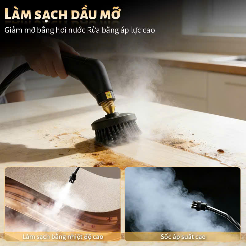 Máy Xịt Rửa Hơi Nước Nóng Áp Lực Cao – Vệ Sinh Ô Tô, Bàn Ghế, Điều Hòa, Nhà Bếp Cực Sạch, đèn trang trí, đồng hồ