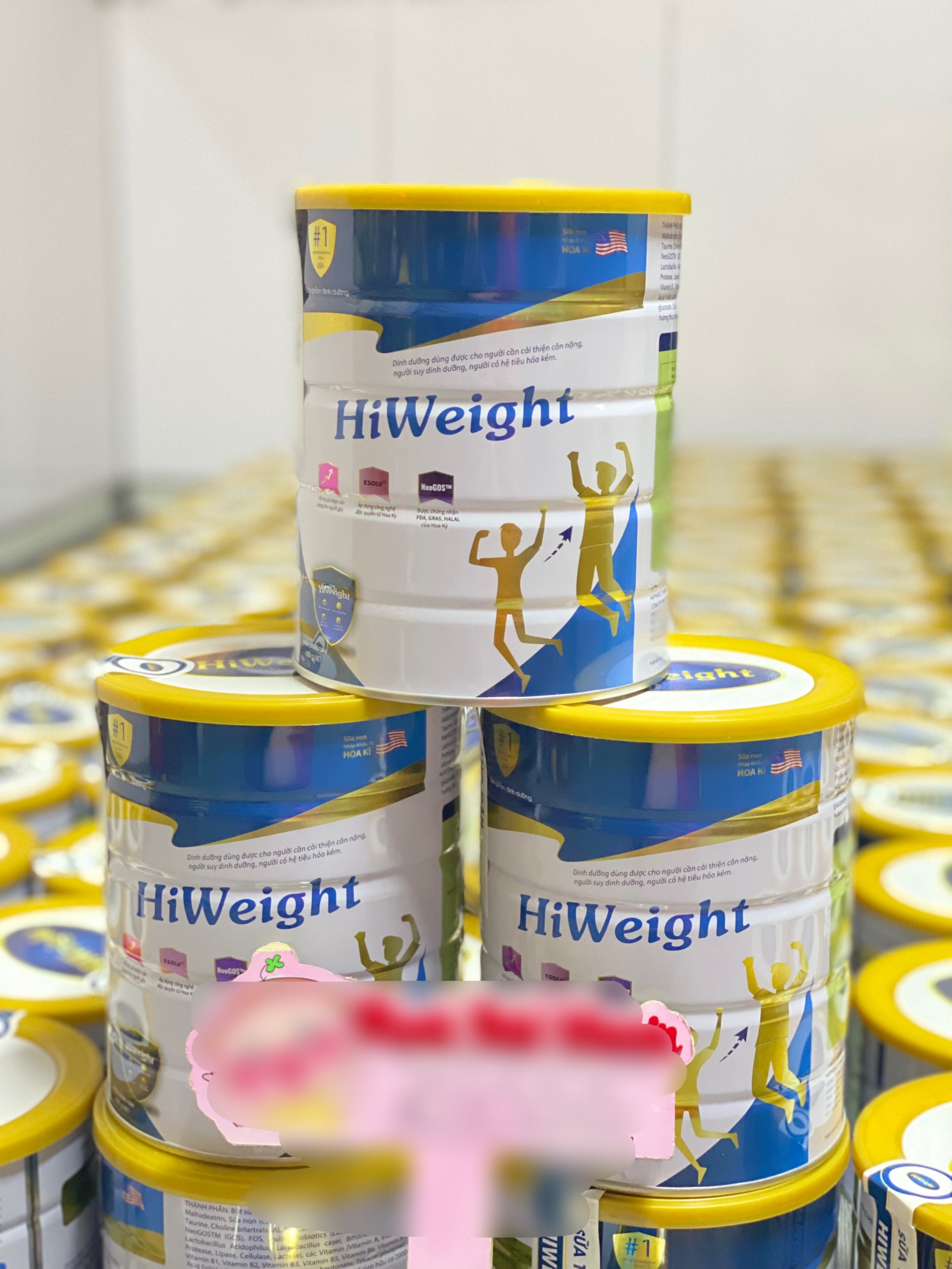 Sữa HiWeight hỗ trợ tăng cân cho người gầy lon 650g