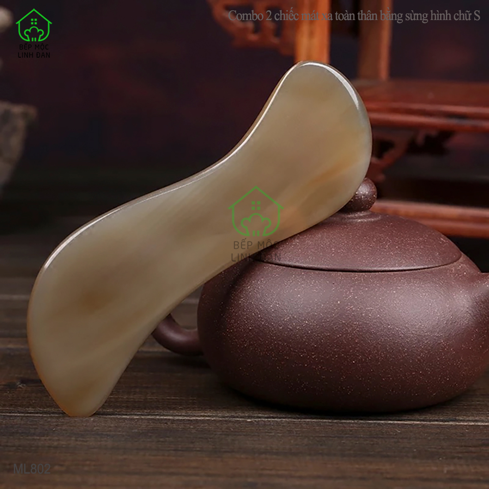 Combo 2 Chiếc Cạo Gió Masssage - Chăm sóc da toàn thân hình chữ S [ML802]