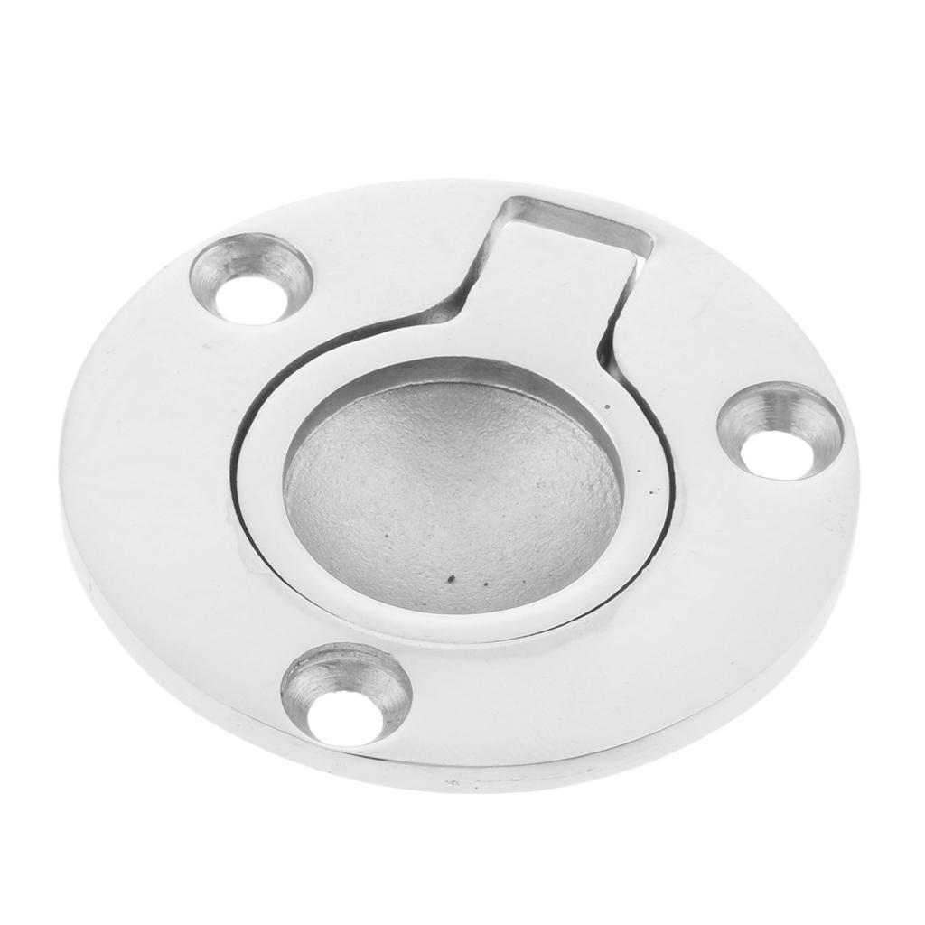 2X Boat 316 Stainless Steel Flush Lift / Pull Handle 50mm 2