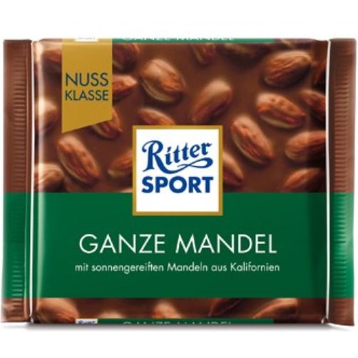 Kết quả hình ảnh cho Ritter Sport Ganze Mandel