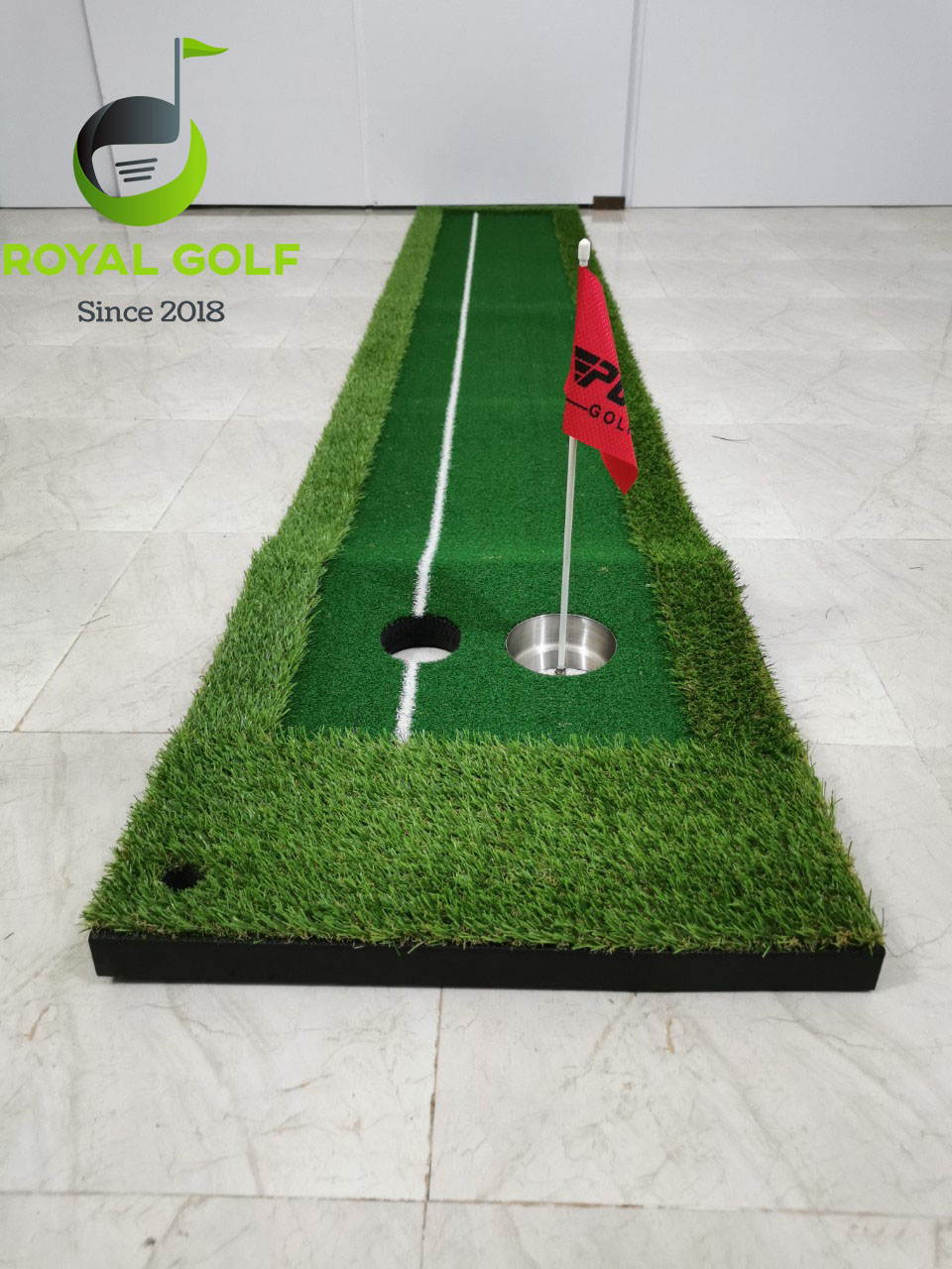 Thảm Putting Green Cỏ 2 Màu Độ Bền Cao