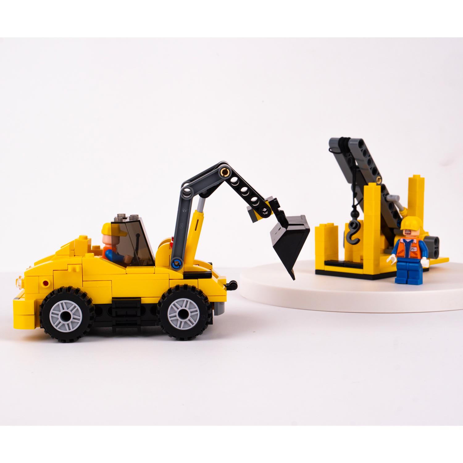 Đồ Chơi Lắp Ráp Máy Xúc Đào Thủy Lực 2 Trong 1 - Hydraulic Excavator - Toys&amp;Joys 8632 (268 Mảnh Ghép)