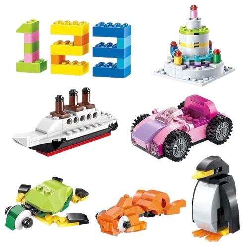 Bộ Đồ Chơi Trí Tuệ Xếp Hình 460 Chi Tiết Cho Bé Tập Lắp Ráp Sáng Tạo