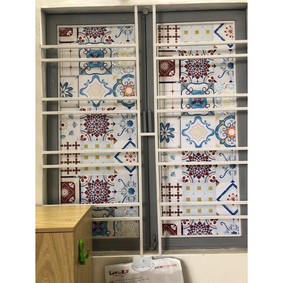 Decal Gạch Bông C102 - Set 30 ô 20x20cm - Decal Dán tường Trang trí