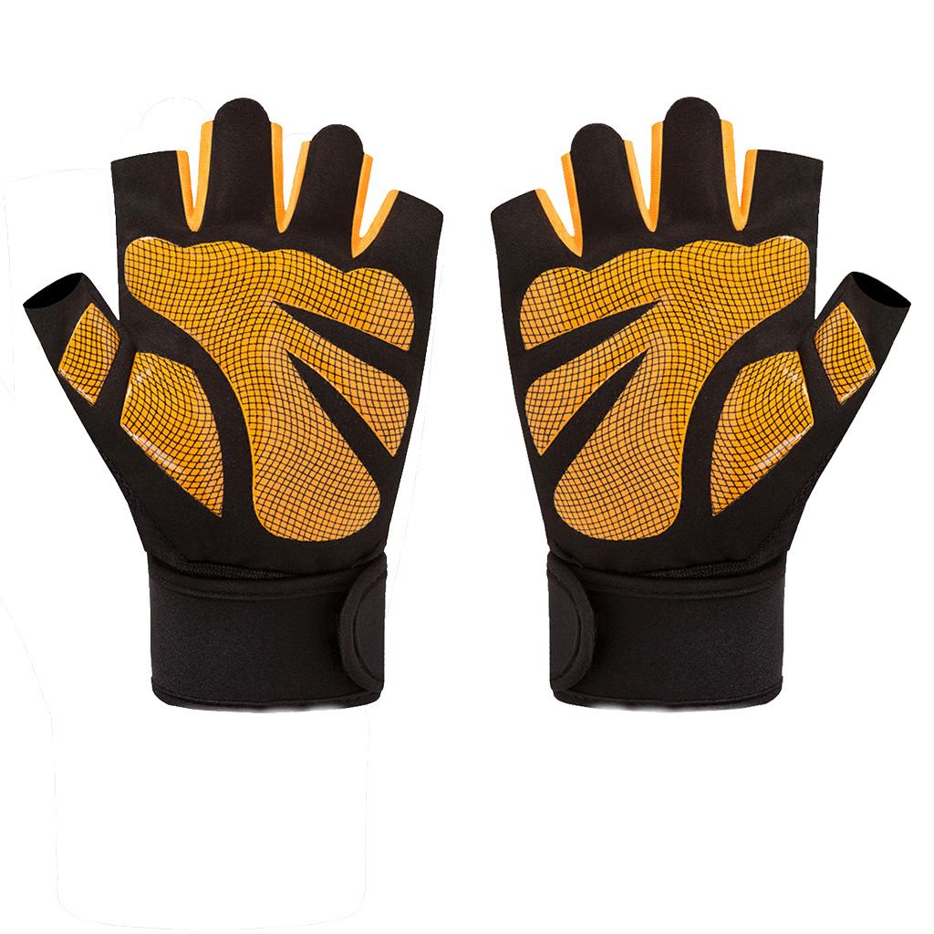 Mens Cycling Gloves, Half Finger Biking Gloves Gel Pad Shock-Absorbing Anti-Slip Breathable Motorcycle Mountain Bike Gloves Unisex