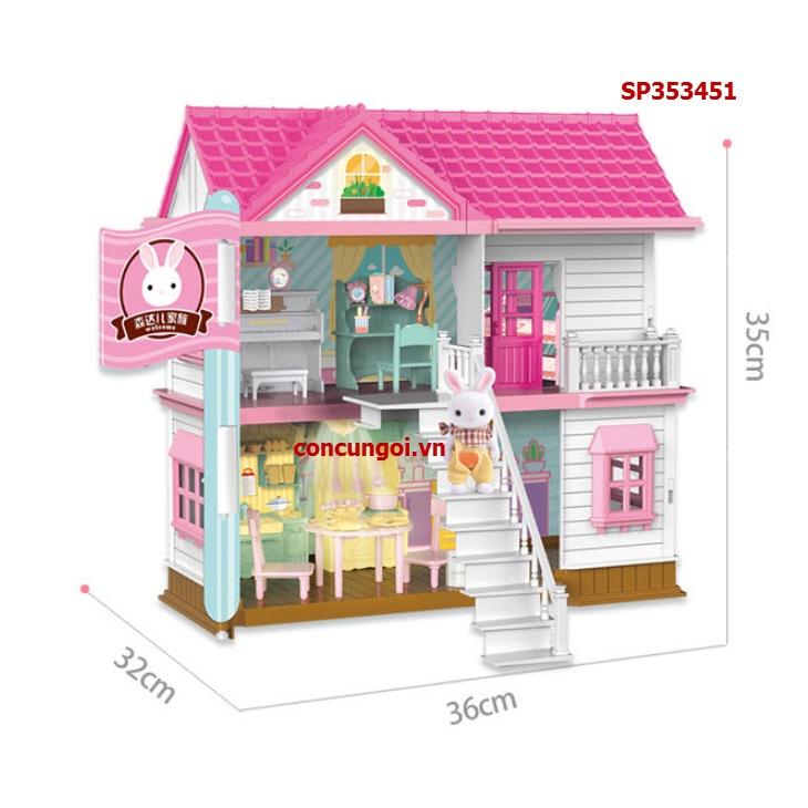 Hộp nội thất nhà thỏ 2 con , 9958 - SP353451