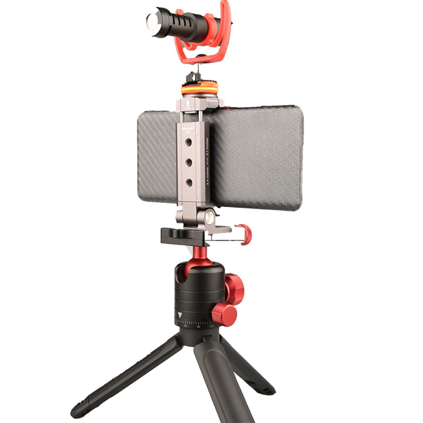 Clamp Phone Mount Holder Bracket Tripod Mount Adapter for Phone