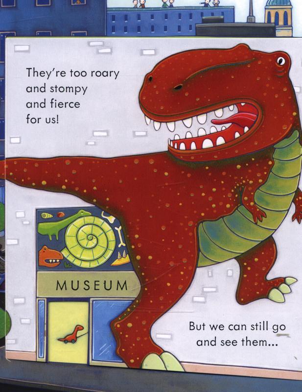 Sách tương tác tiếng Anh - Usborne Peep inside Dinosaurs