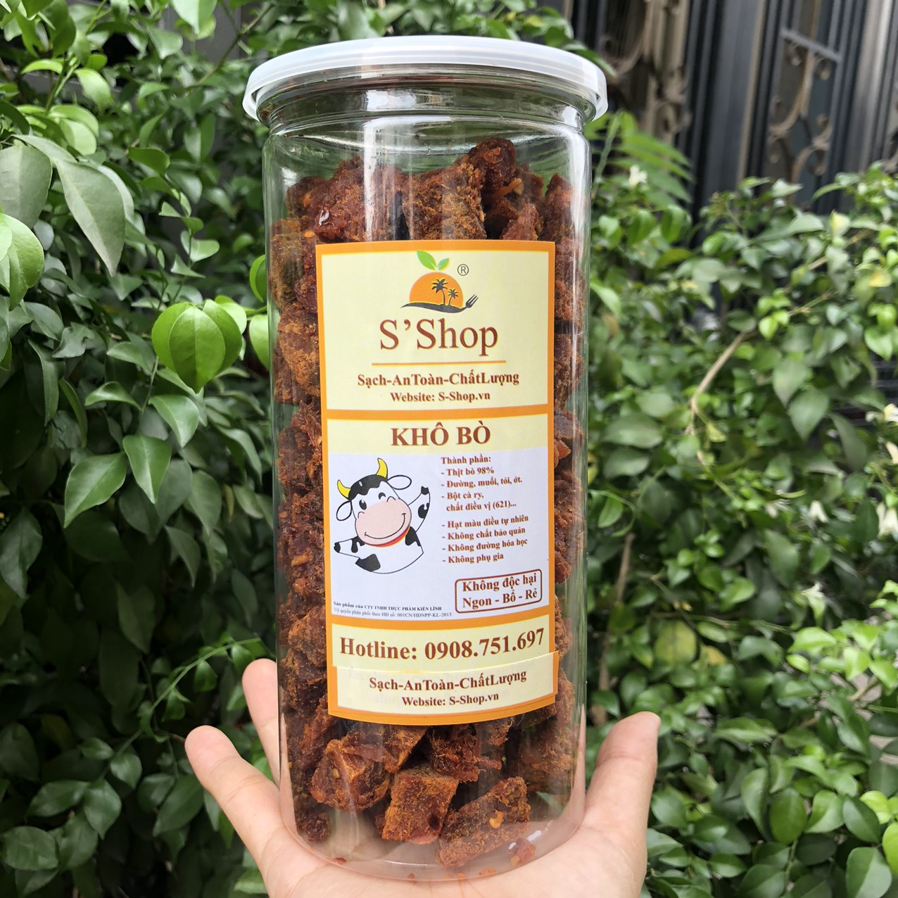 Khô Bò Cà Ry viên đặt biệt  500g