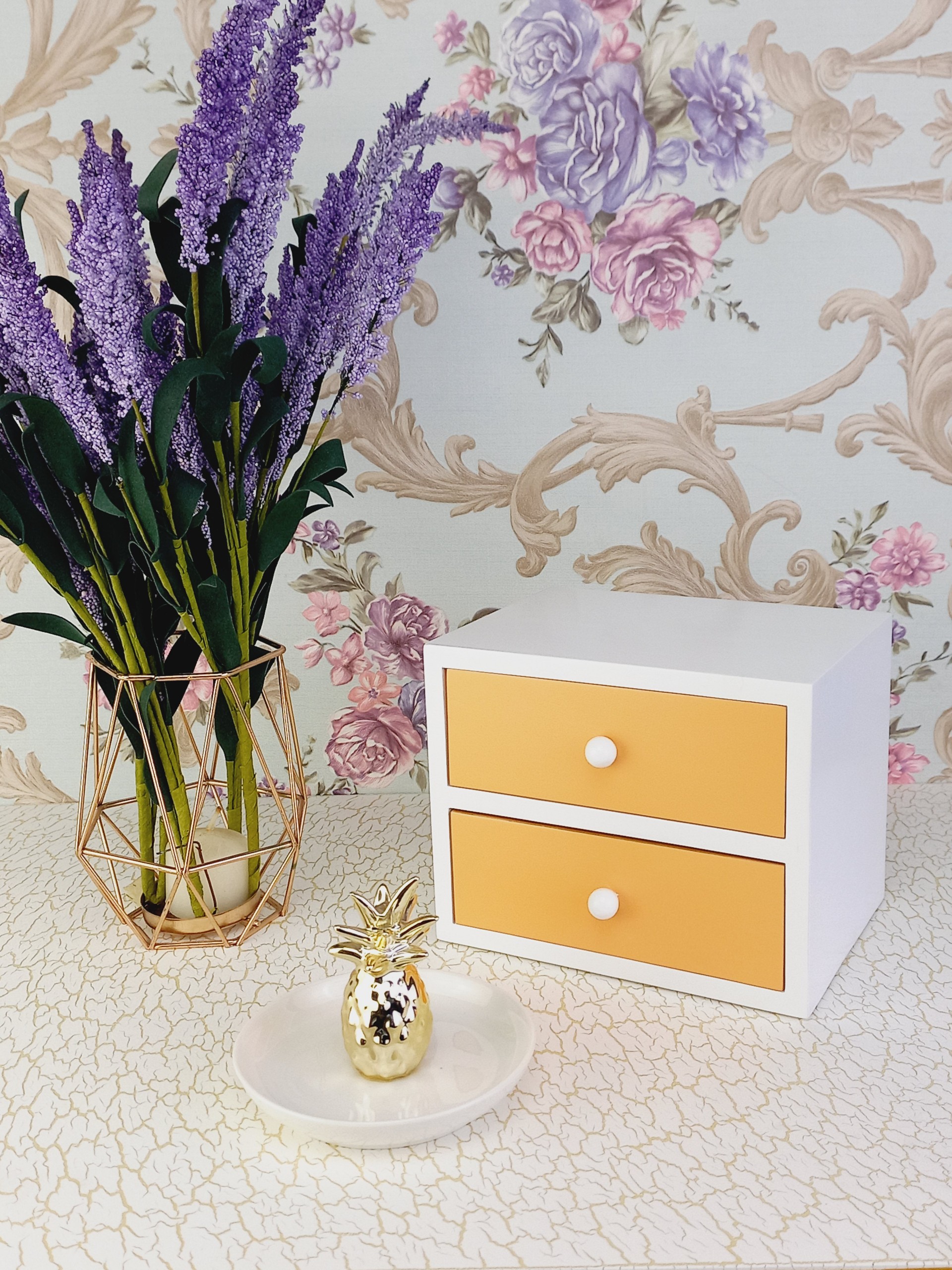Hộp Gỗ Mini 2 Ngăn 17x14 cm Nhiều Màu, Hộp Nữ Trang Mỹ Phẩm - Hàng VN Xuất Khẩu